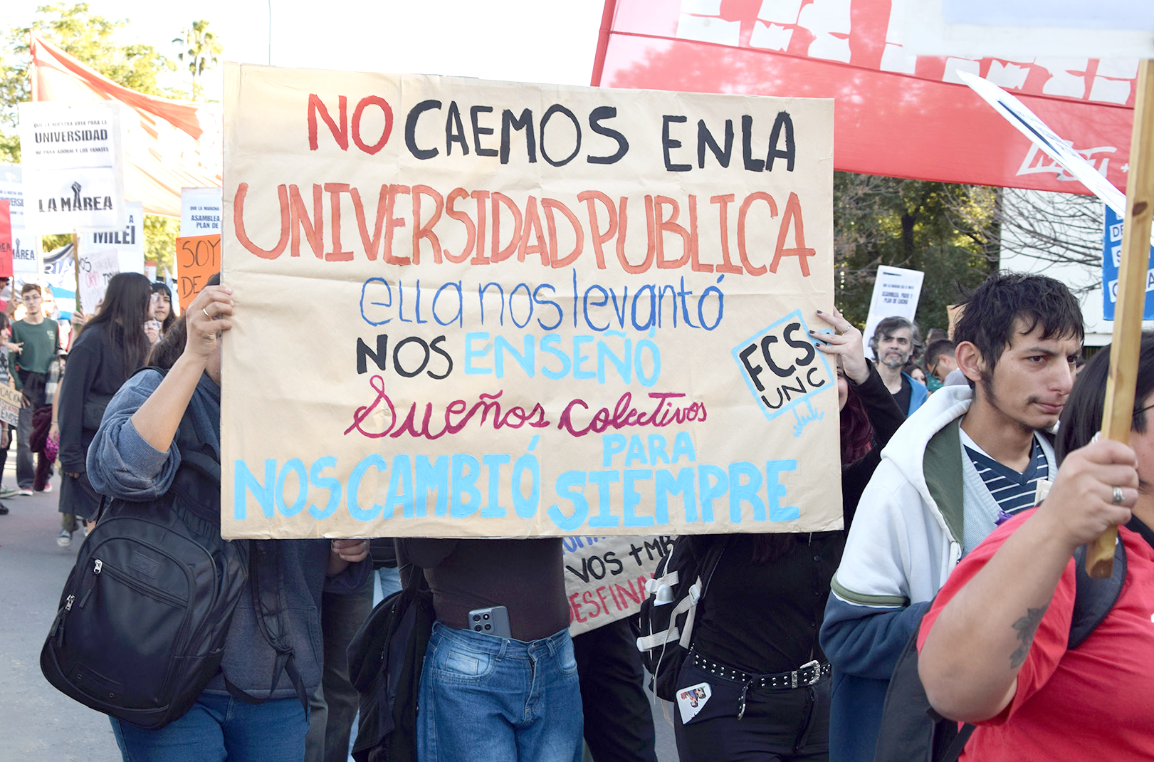 Asistentes a la Marcha Federal Universitaria