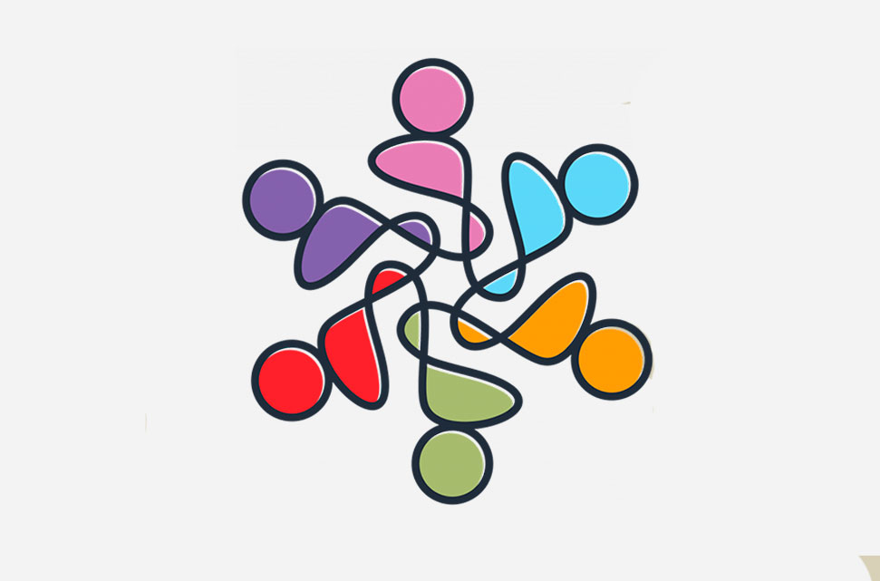 logo-del-encuentro-de-trabajo-social-figuras-de-siluetas-de-personas